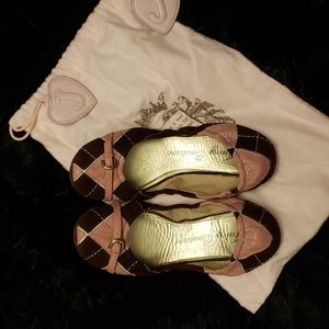 JUICY COUTURE LEATHER BALLET FLATS SIZE 7